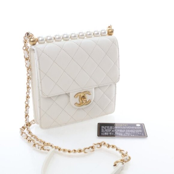 Chanel Small Lamb Chic Pearl Flap Bag - Picture 3 of 11